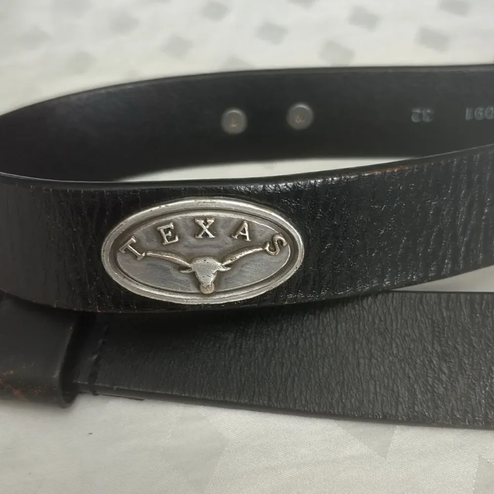 University of Texas Leather Belt